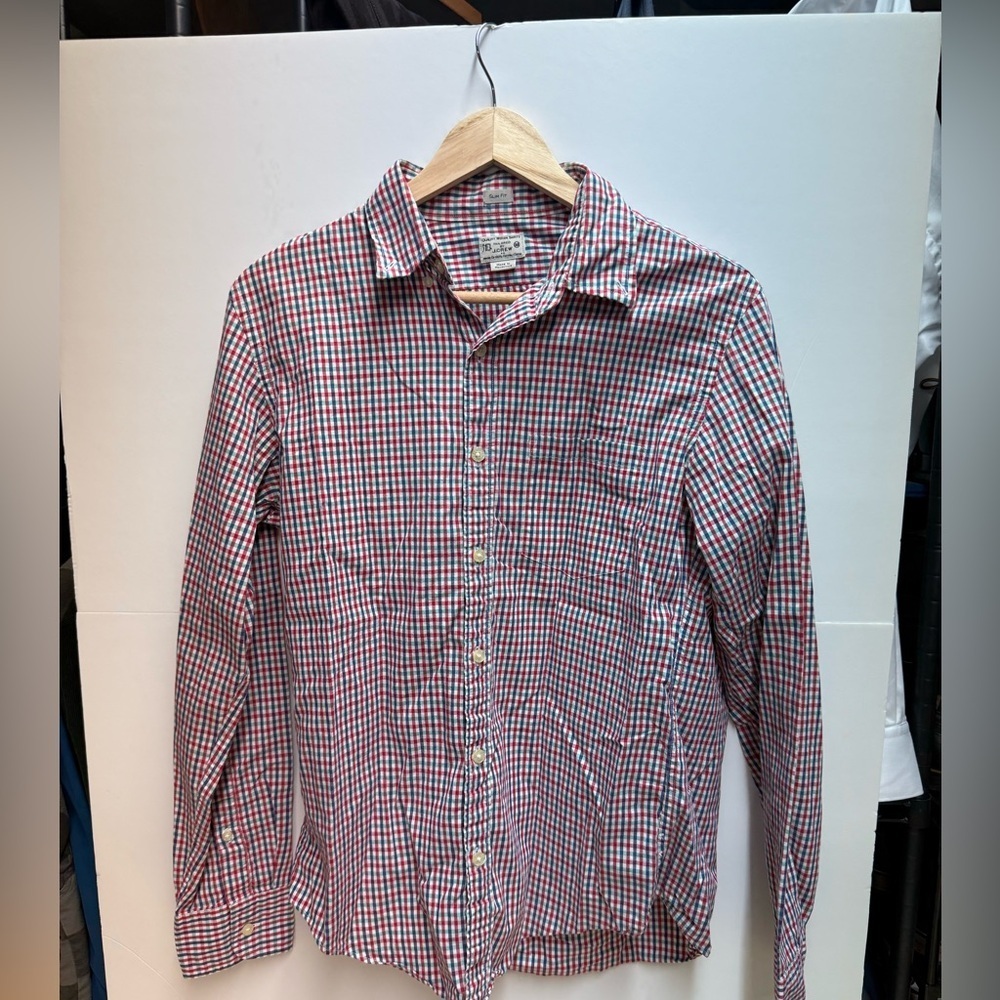 J. Crew Red and Blue Plaid Shirt